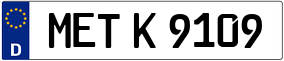 Trailer License Plate